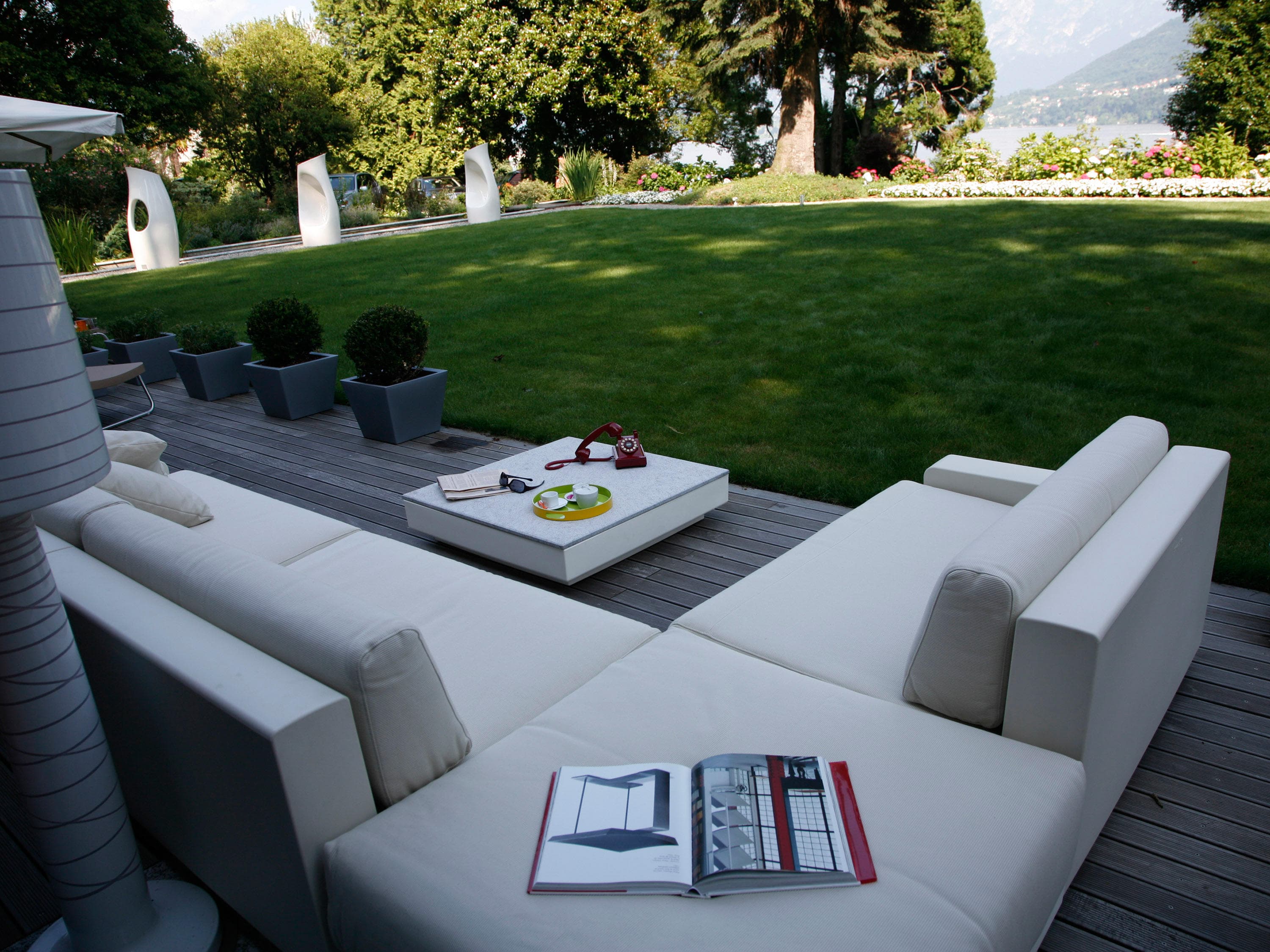 One Outdoor Sofa with One Seat by Serralunga Furniture Sofas